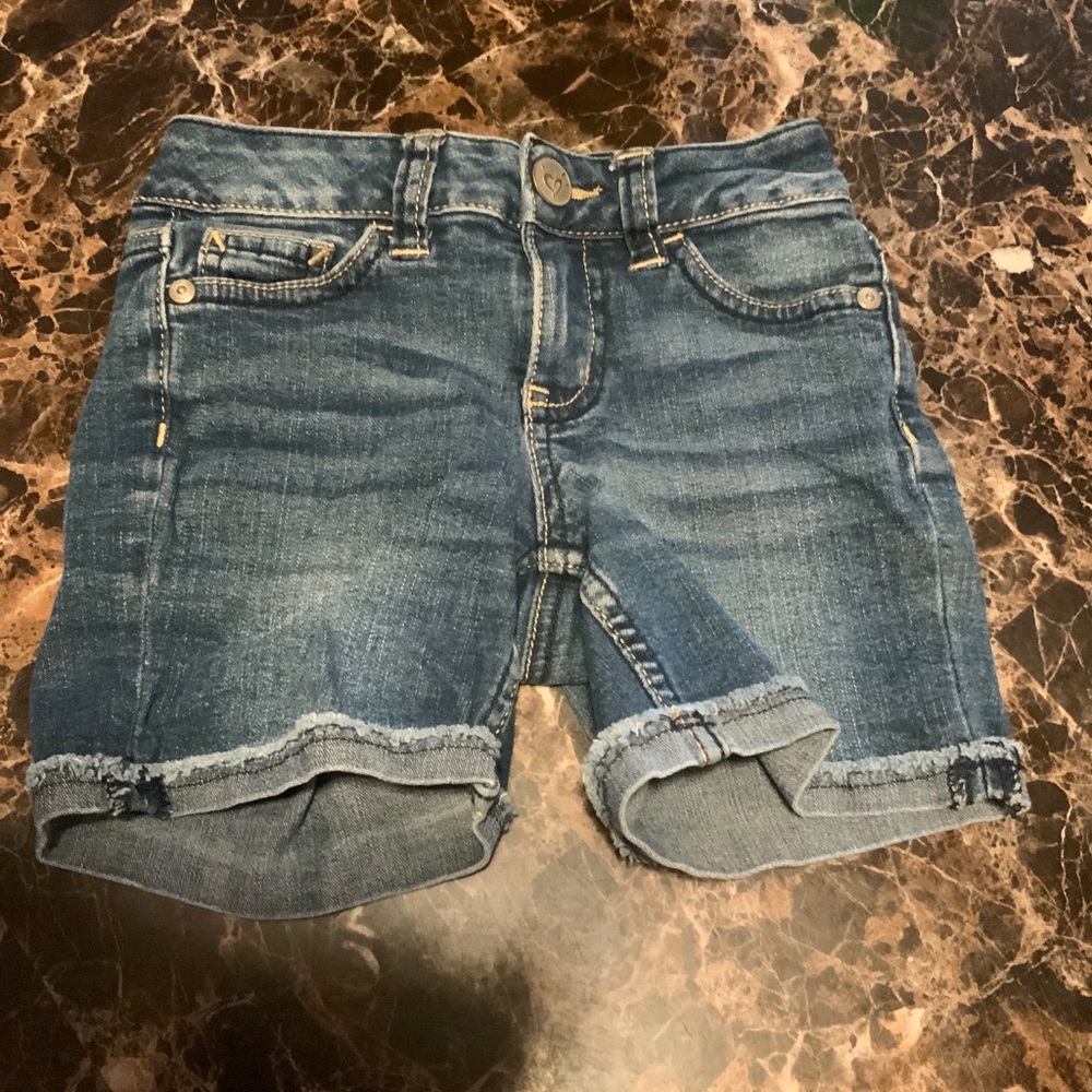 Justice girls Jean shorts size 8 slim #1